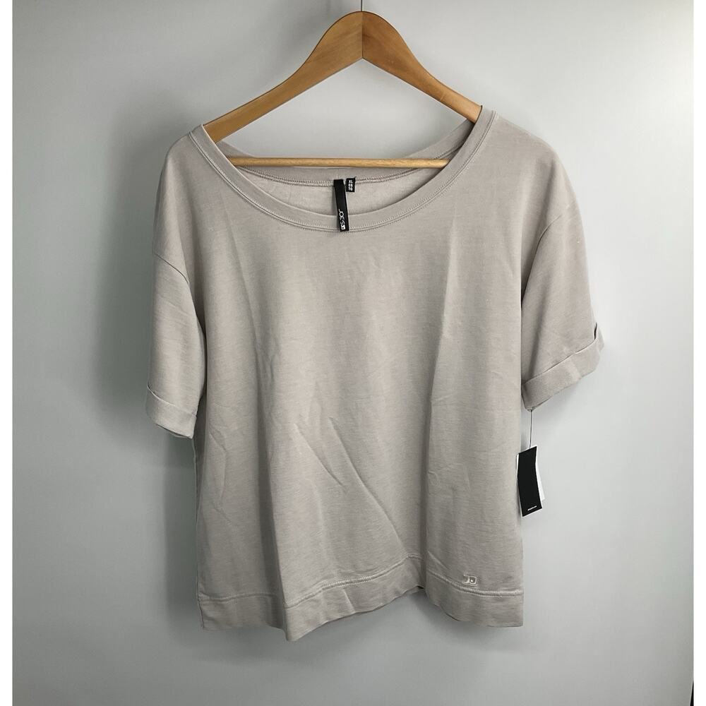 Joe’s Jeans Relaxed XL Short Sleeve Crewneck Top XL NWT Gray Lounge Cozy